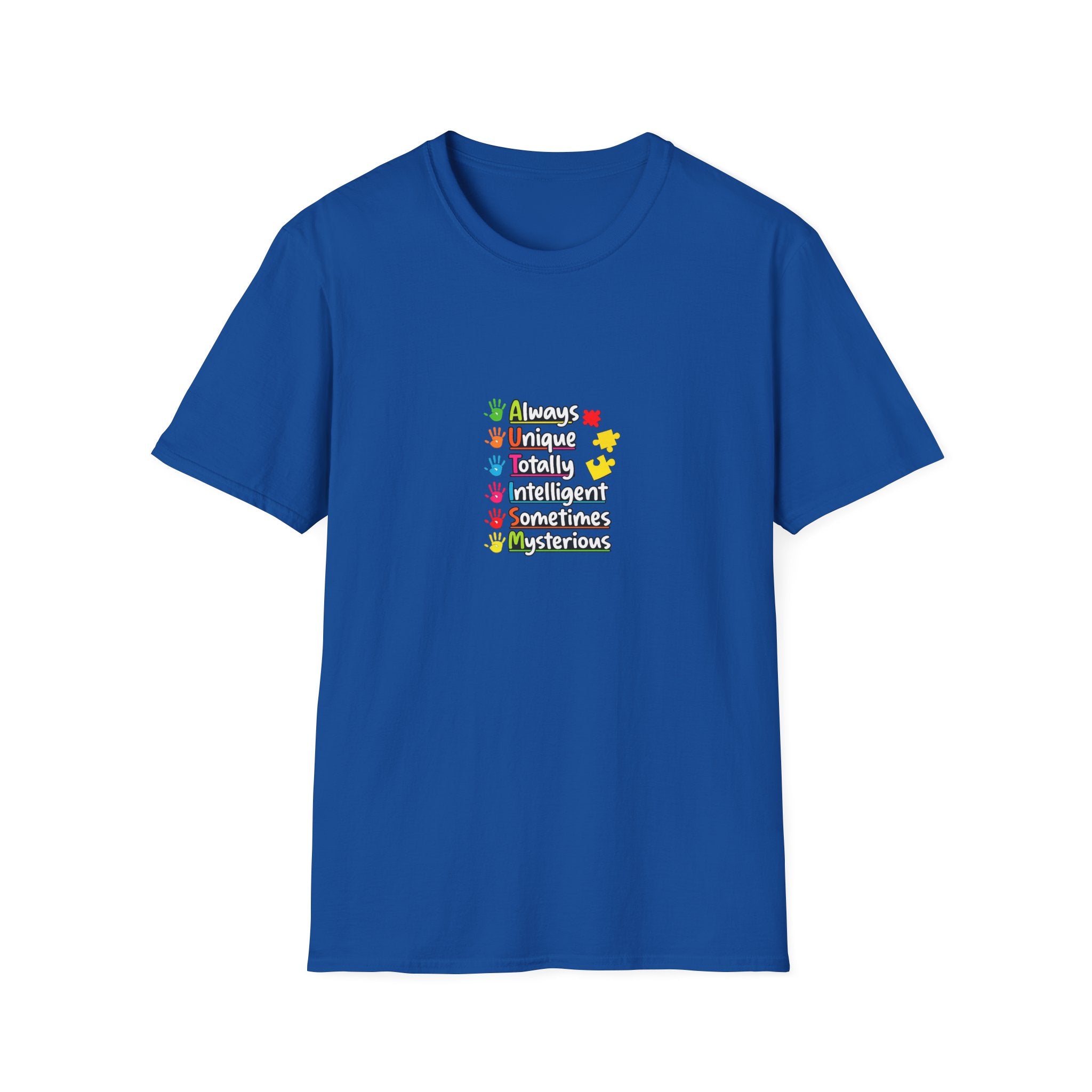 Teacher Traits T-Shirt — Playful Icons Listing ‘I’m Caring, Unique, Patient, Talented, Motivational, Supportive’