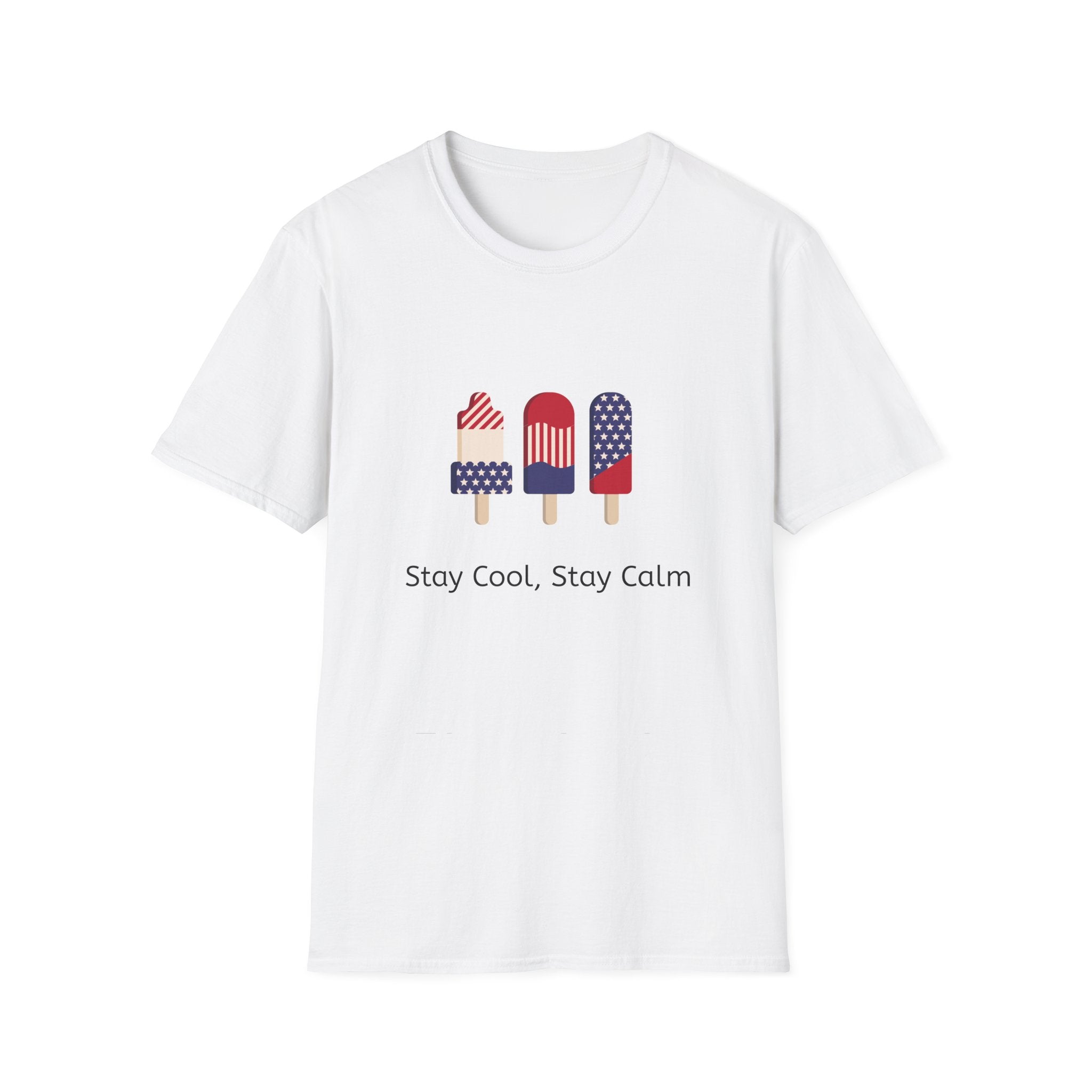 Patriotic Popsicle T-Shirt — 4th of July USA Flag Ice Cream Tee