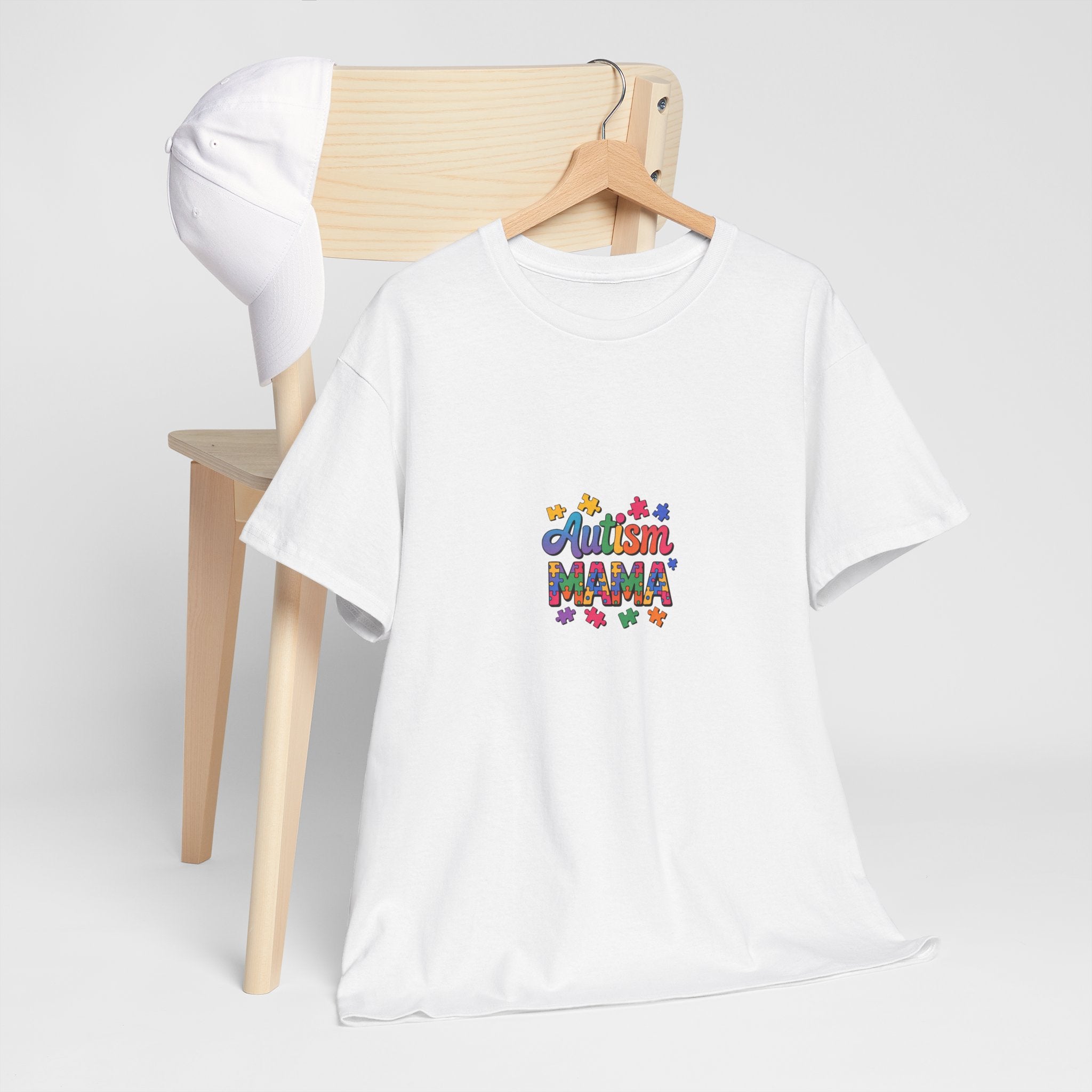 Autism Mama T-Shirt — Colorful Puzzle Piece Mom Tee
