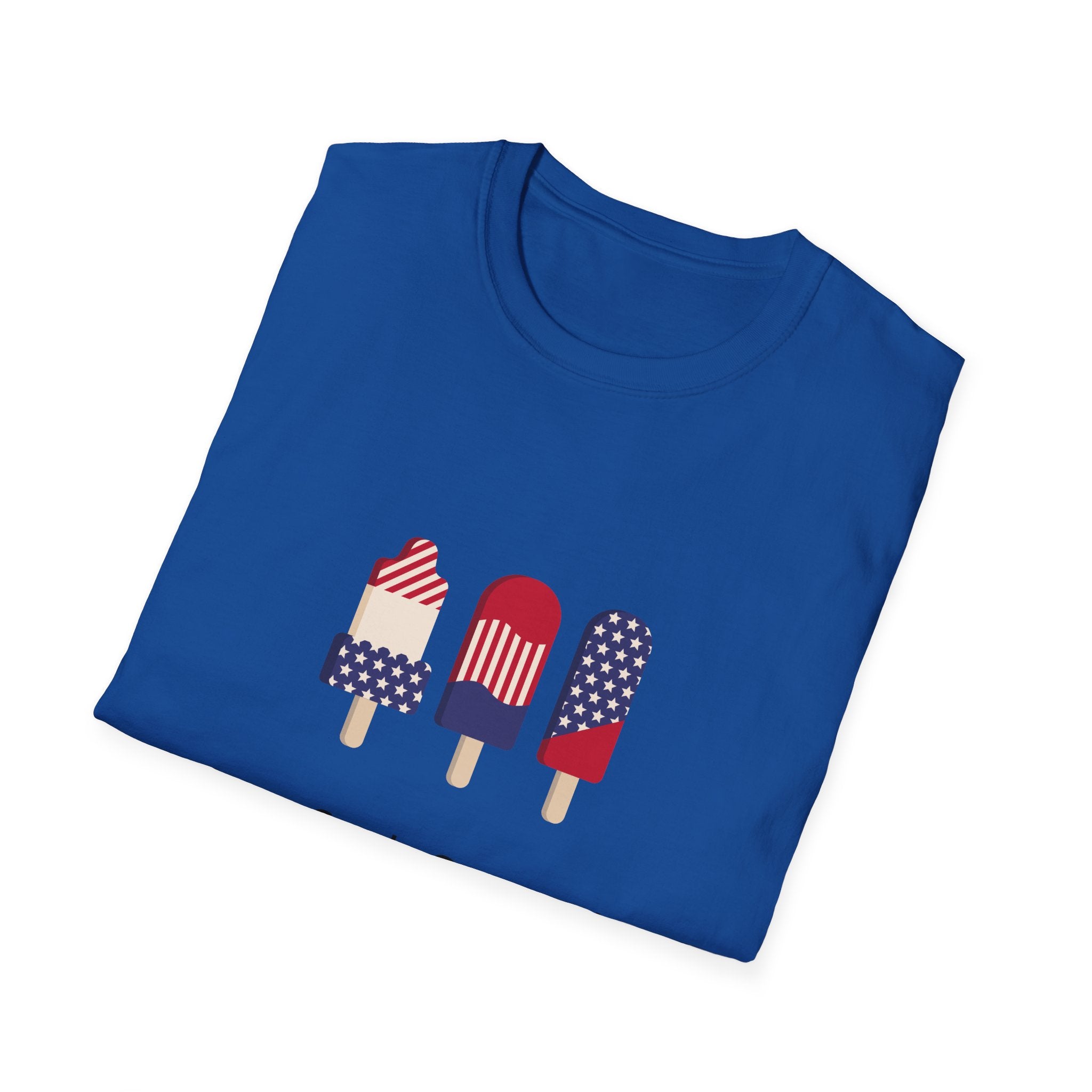 Patriotic Popsicle T-Shirt — 4th of July USA Flag Ice Cream Tee