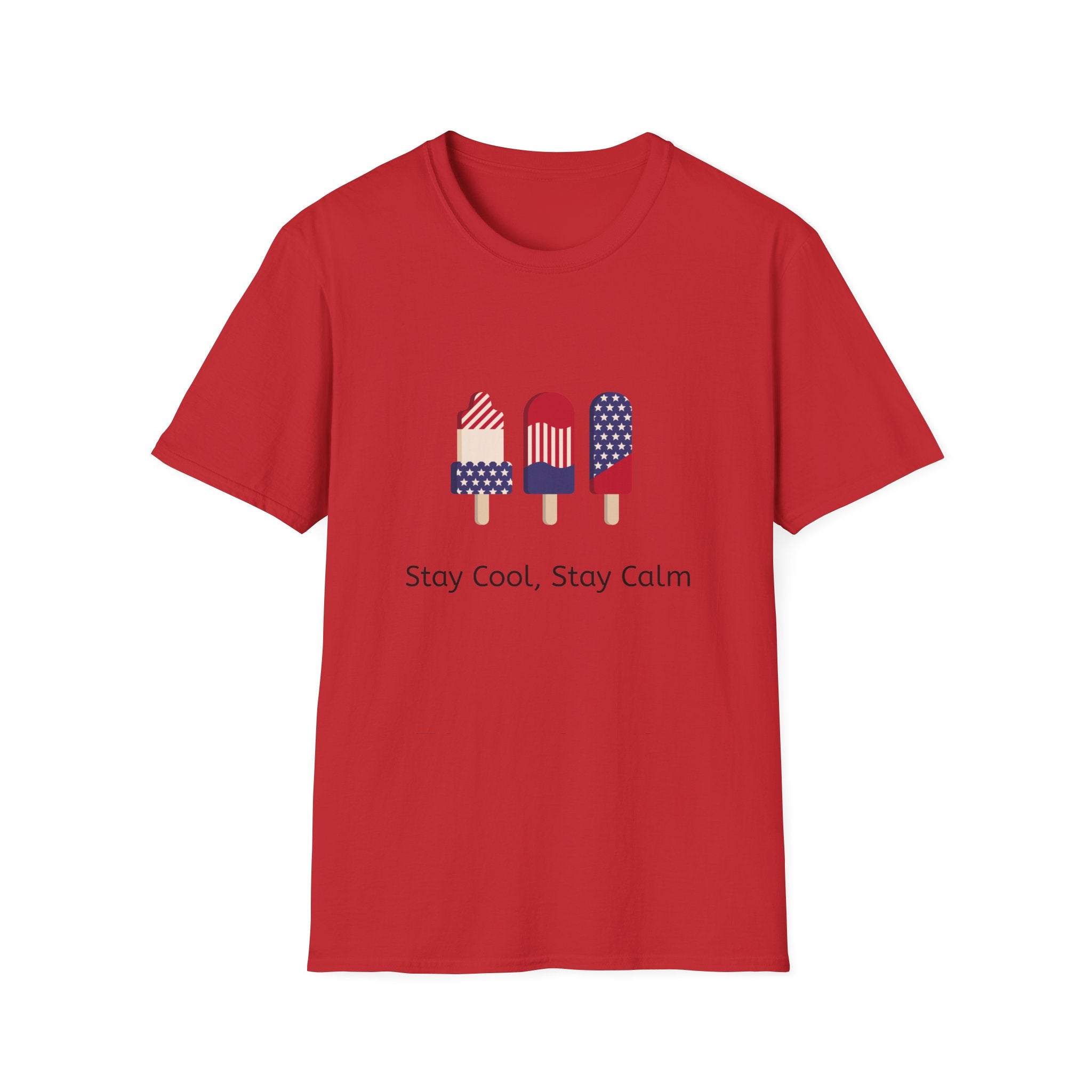 Patriotic Popsicle T-Shirt — 4th of July USA Flag Ice Cream Tee
