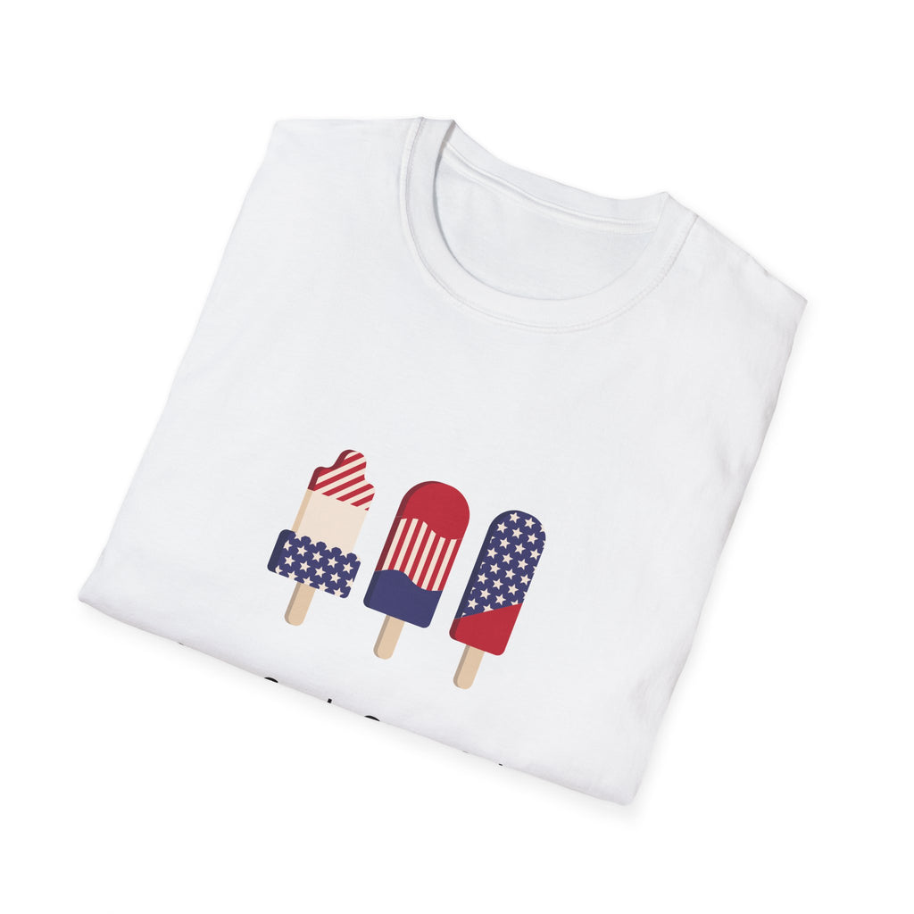 Patriotic Popsicle T-Shirt — 4th of July USA Flag Ice Cream Tee
