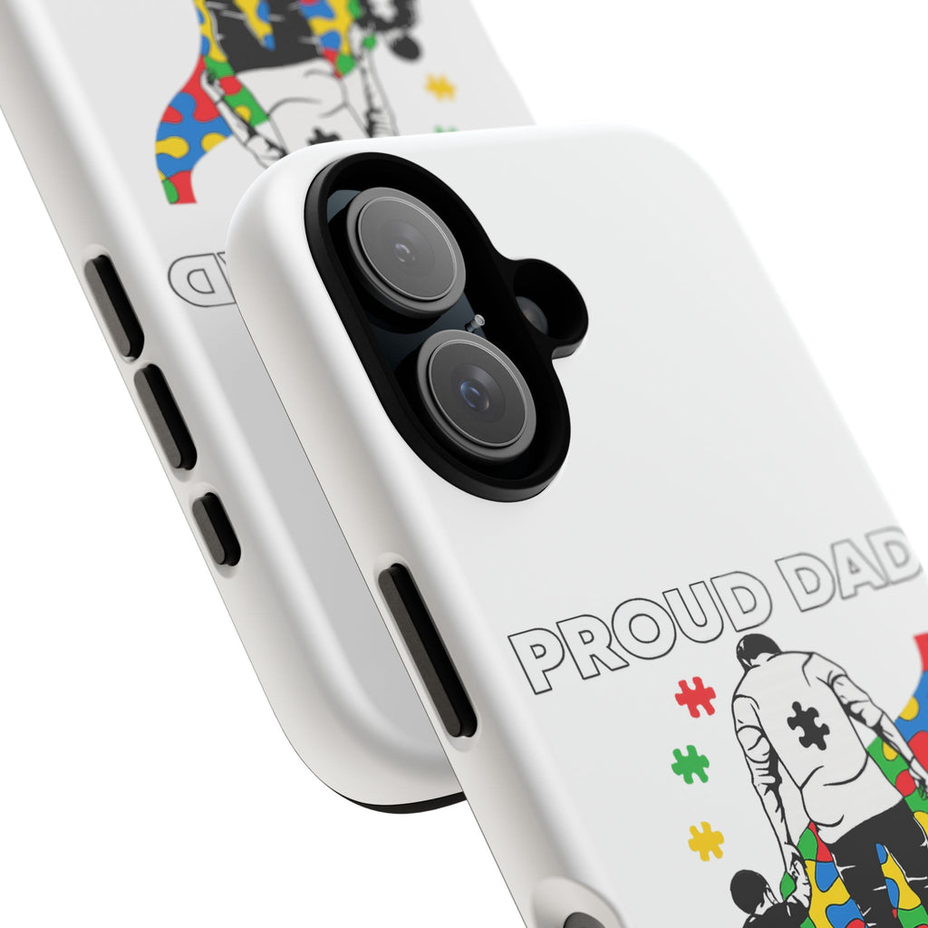 Phone Case – "Proud Dad of the Toughest Boy I Know" Autism Puzzle Design