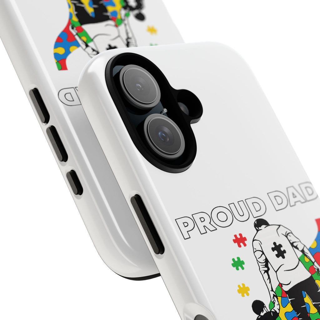 Phone Case – "Proud Dad of the Toughest Boy I Know" Autism Puzzle Design